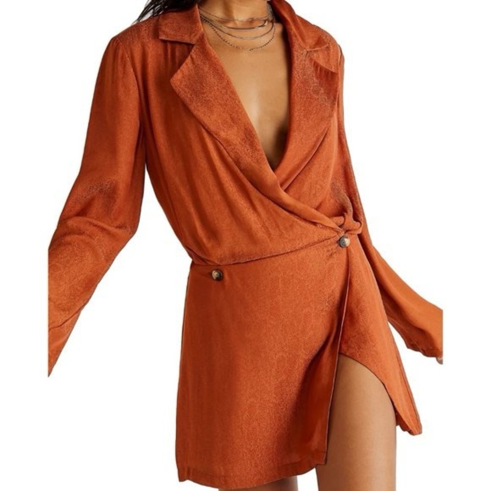 Free People Rust Mini Dress
